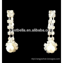 Flower Rhinestone Crystal Bridal Necklace Earrings Women Wedding Jewelry Set